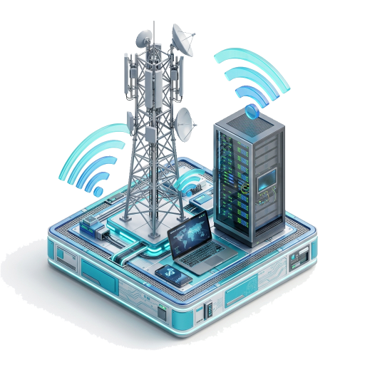 Telecommunications 3D Diorama